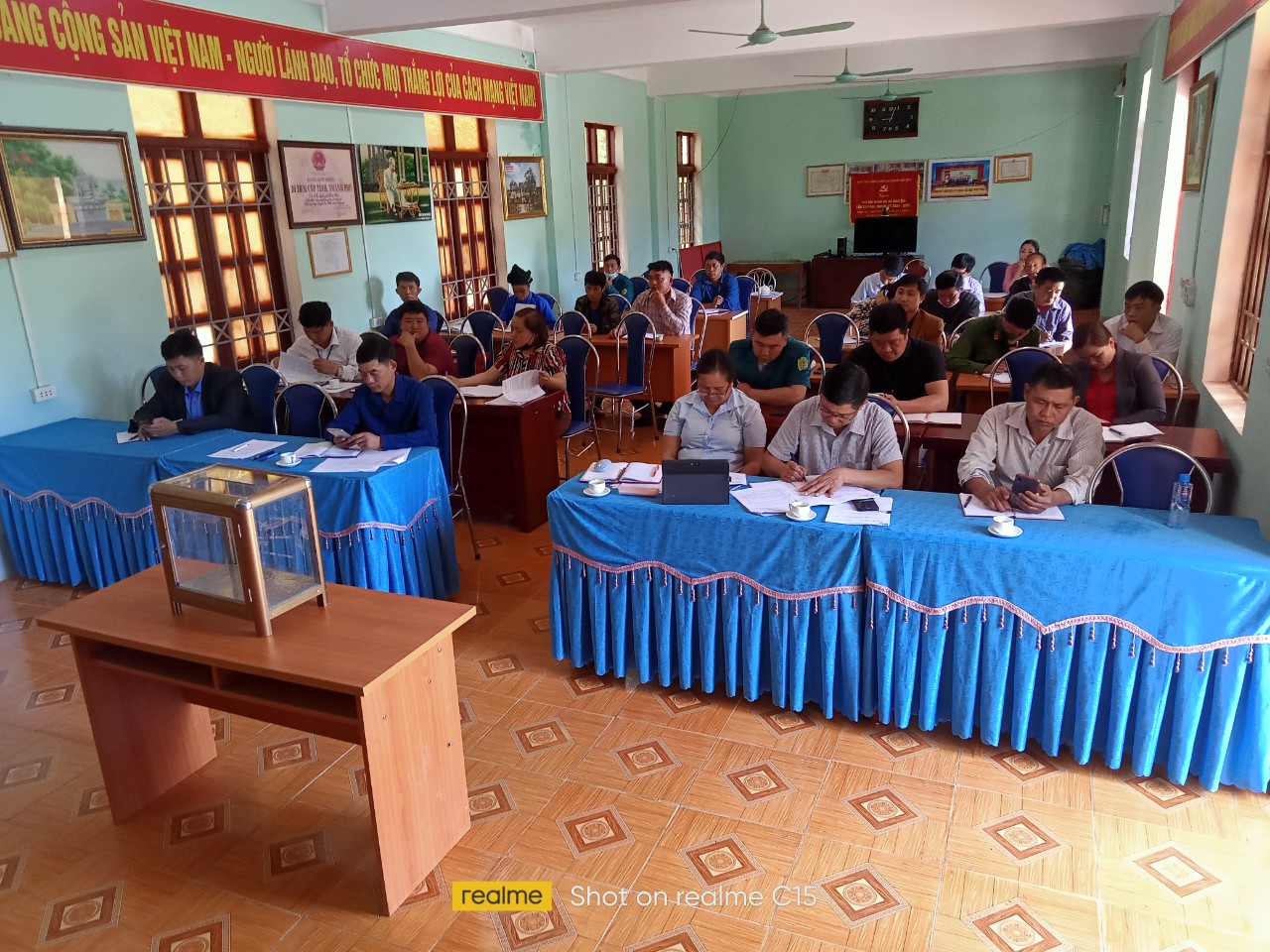 Ban chấp hành Đảng ủy xã Nàn Ma tổ chức Hội nghị các bước quy trình công tác  quy hoạch cán bộ, nhiệm kỳ (2025-2030; 2026-2031)